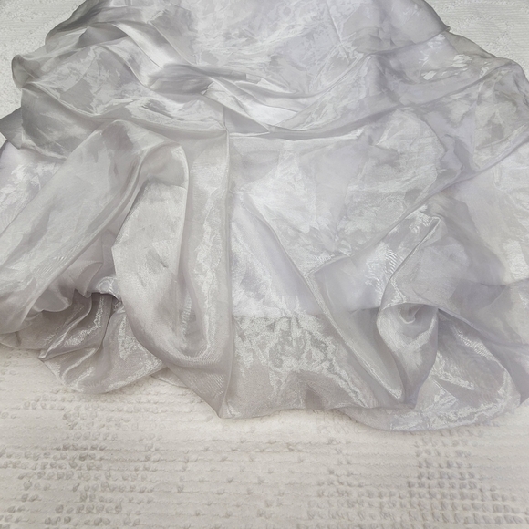 Gunne Sax Sleeveless Mini Ruffled Vintage Prom Dress Size 7 - Picture 5 of 14